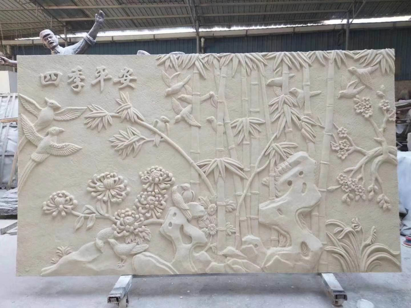 背景墻砂巖浮雕
